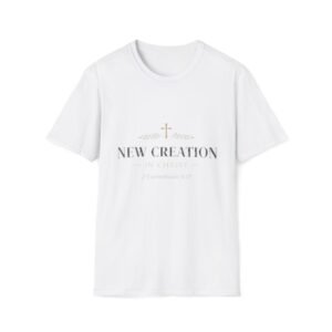 New Creation Christian T-Shirt — Faith Cross Scripture Tee