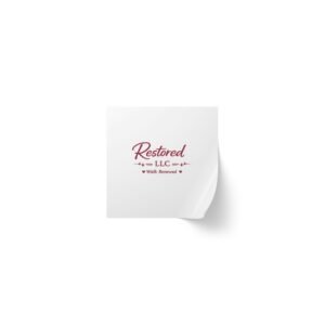 Square Sticker Rolls — "Restored LLC" Logo Labels for Packaging & Branding